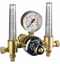HARRIS Flaschendruckminderer 821-F Argon/CO₂ 200bar Doppelflowmeter 30l/min