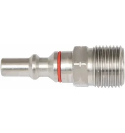 ELMAG Azetylen-Edelstahlstecknippel, AG 3/8' - LINKS Zu Handgriff Nach EN 561