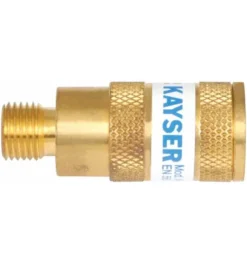 ELMAG Sauerstoff-Kupplung, AG 1/4' Zu Handgriff Inkl. Autom. Gassperre Nach EN 561