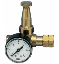 KAYSER Propankleindruckregler Mini M.Manometer 0,5-4bar 6 Kg/hW 21,8x1/14Zoll LH