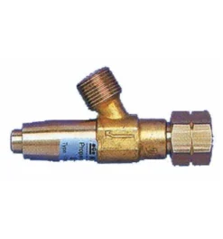 ELMAG Rückschlagsicherung Für Propan, 1,5 Bar - 6,0 Kg/h, Nenndruck 1,5 Bar, Nenndurchfluss: 6,0 Kg/h, Eingang: IG 3/8'Li, Ausgang: AG 3/8'Li Zu Propa