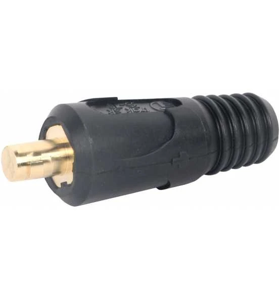 ELMAG Schweißkabel-Stecker, Rot, 35/50 Mm2, Zapfen-Ø 13 Mm, 60% ED @ 315A 'mit Roter PVC-Hülse' 1 ELMAG Schweißkabel-Stecker, Rot, 35/50 Mm2, Zapfen-Ø 13 Mm, 60% ED @ 315A 'mit Roter PVC-Hülse'