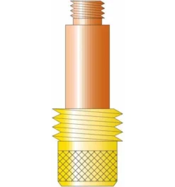 Spannhülsengehäuse Gaslinse D:3,2,45V27