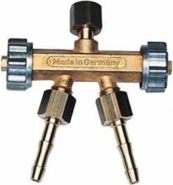 Doppelabzweigventil Brenngas G3/8"L